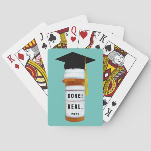 Apotheker Afstudeercadeau 2026 Pokerkaarten (Achterkant)