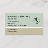 Apotheker Apotheek Logo Visitekaartjes (Voorkant)