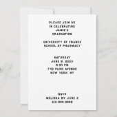 apotheker apotheek school afstudeerfeest kaart (Achterkant)