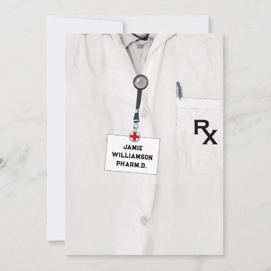 apotheker apotheek school afstudeerfeest kaart (Voorkant)