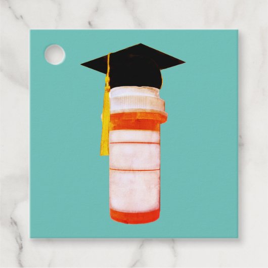Apotheker Apotheek School Afstuderen Bedankjes Labels (Voorkant)