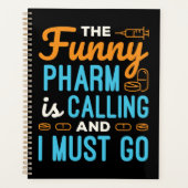 Apotheker Apotheek Tech Funny Pharm roept Planner (Voorkant)