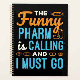 Apotheker Apotheek Tech Funny Pharm roept Planner