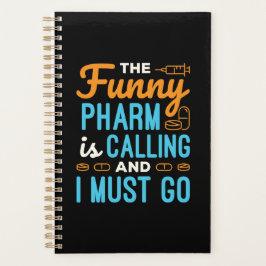 Apotheker Apotheek Tech Funny Pharm roept Planner
