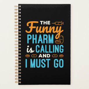Apotheker Apotheek Tech Funny Pharm roept Planner