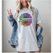 Apotheker Beroep Rainbow Sunflower T-shirt