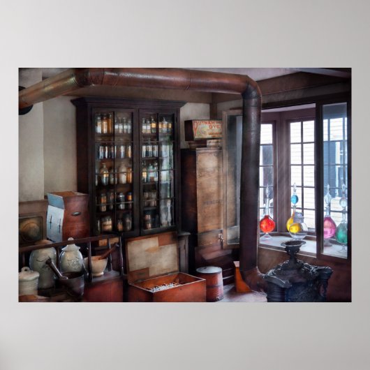 Apotheker - Bezoek de apotheker Poster (Voorkant)