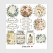 apotheker botanische junk journal Stickers (Vel)