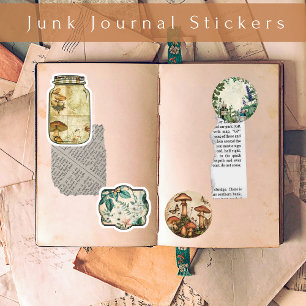  apotheker botanische junk journal Stickers