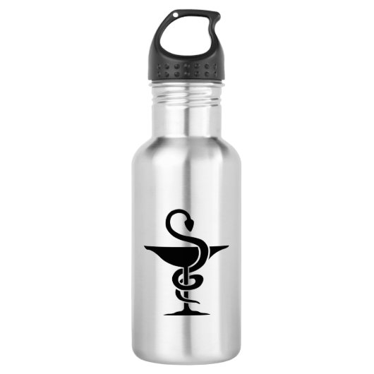 apotheker - Bowl Hygeia Symbol Waterfles (Voorkant)