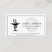 apotheker | Bowl Hygenia-symbool Visitekaartje (Voorkant)