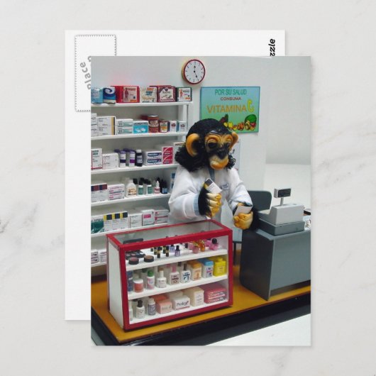 apotheker briefkaart (Voorkant / Achterkant)