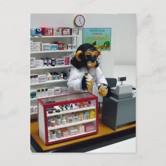 apotheker briefkaart (Voorkant)