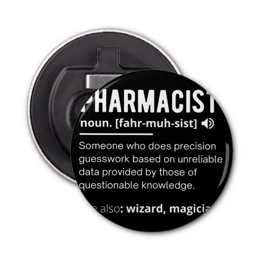 apotheker button flesopener (Voorkant)