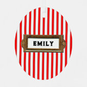 Apotheker Collectible Christmas Metalen Ornament (Achterkant)