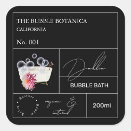 Apotheker Dahlia Bubbelbad Label