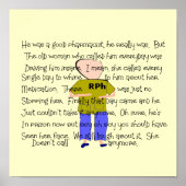 apotheker die het Poster van de artikelkunst heeft (Voorkant)