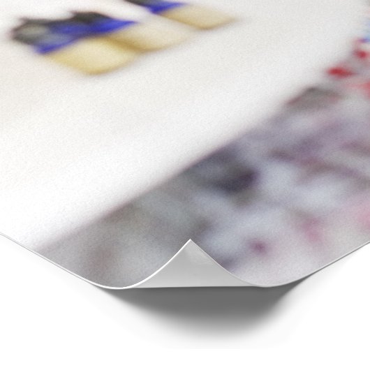 apotheker die met de klant in de geneesmiddelenwin poster (Hoek)