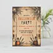 apotheker, drankflessen, Halloween Kaart (Staand voorkant)