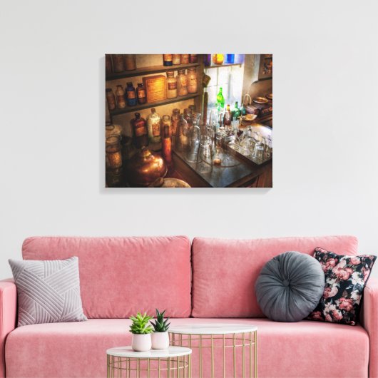 apotheker - een beetje hekwerktuig canvas afdruk (Insitu (Woonkamer))