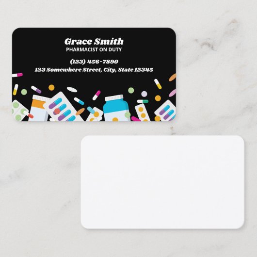 Apotheker eenzijdig visitekaartje (Voorkant / Achterkant)