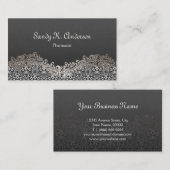 apotheker - Elegant Damask Lace Visitekaartje (Voorkant / Achterkant)
