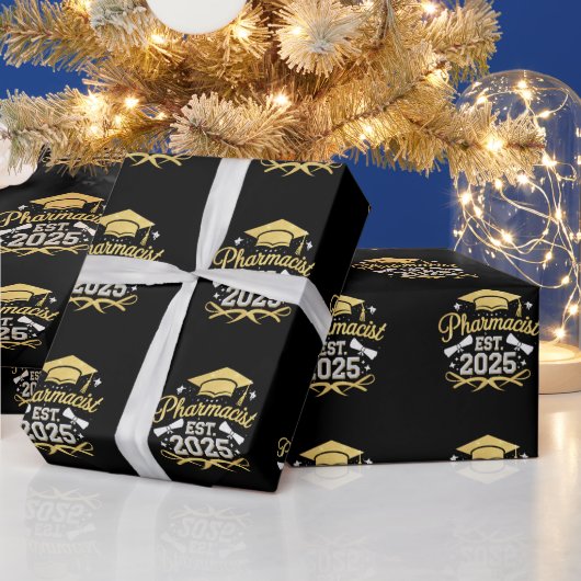 Apotheker Est 2025 Afstuderen Farmacie Cadeaupapier (Feestdagen)