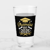 Apotheker Est 2025 Afstuderen Farmacie Glas (Voorkant)