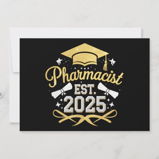 Apotheker Est 2025 Afstuderen Farmacie Kaart (Voorkant)