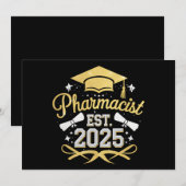 Apotheker Est 2025 Afstuderen Farmacie Kaart (Voorkant / Achterkant)