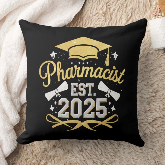 Apotheker Est 2025 Afstuderen Farmacie Kussen (Deken)