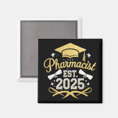 Apotheker Est 2025 Afstuderen Farmacie Magneet (Voorkant / Achterkant)