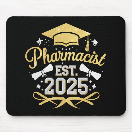 Apotheker Est 2025 Afstuderen Farmacie Muismat (Voorkant)
