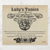 Apotheker Etiketten (Enkel label)