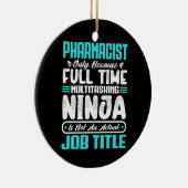 Apotheker Functietitel Beroep Grappige Apotheek Keramisch Ornament (Rechts)
