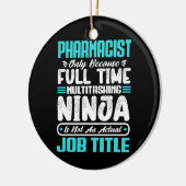 Apotheker Functietitel Beroep Grappige Apotheek Keramisch Ornament (Links)
