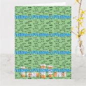 apotheker "Gefeliciteerd" Kaart (Gele Bloem)