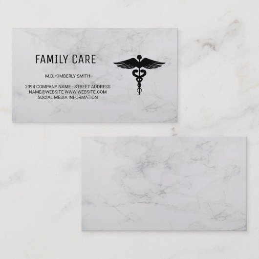 Apotheker | Geneeskunde | Arts | Medisch symbool Visitekaartje (Voorkant / Achterkant)