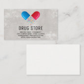 apotheker | Geneesmiddelpil geopend Logo Visitekaartje (Voorkant / Achterkant)