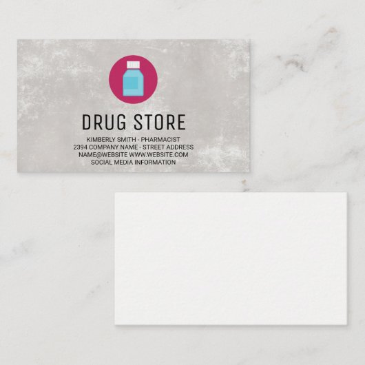 apotheker | Geneesmiddelpillen Visitekaartje (Voorkant / Achterkant)