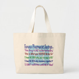 apotheker gezegden canvas tas