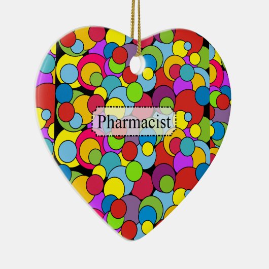 apotheker Gifts Whimsical Bubbles Keramisch Ornament (Rechts)