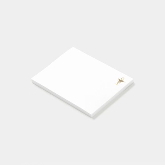 apotheker - Gold Bowl Hygeia Symbol Post-it® Notes (Schuin)