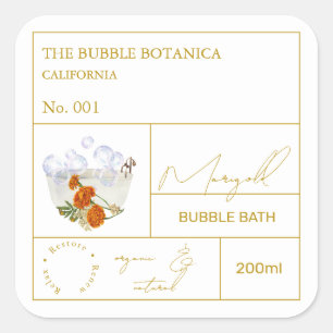 Apotheker Goudsbloem Bubbelbad Label