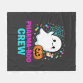 Apotheker Halloween Pharma-Boo Crew Spookontwerp_ Fleece Deken (Voorkant (Horizontaal))