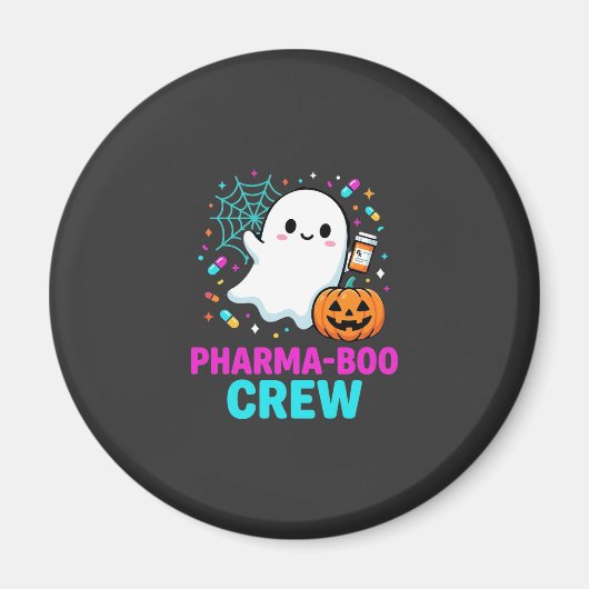 Apotheker Halloween Pharma-Boo Crew Spookontwerp_ Magneet (Voorkant)