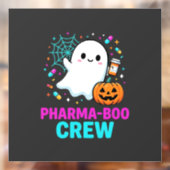 Apotheker Halloween Pharma-Boo Crew Spookontwerp_ Raamsticker (Vel 2)