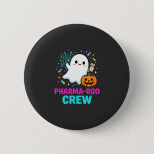 Apotheker Halloween Pharma-Boo Crew Spookontwerp_ Ronde Button 5,7 Cm