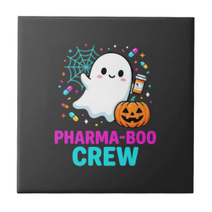 Apotheker Halloween Pharma-Boo Crew Spookontwerp_ Tegeltje