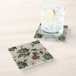 Apotheker heks Plant | Steampunk Botanische Kruide Glazen Onderzetter